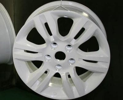 Tire rims - durable powder coating