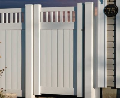 White wooden gate & fencing Ottawa