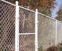 White chain link fence Ottawa