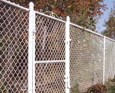 White chain link fence Ottawa