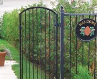 Garden gate entry way