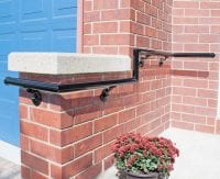 Iron railing installation
