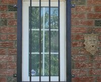 Door protection railings
