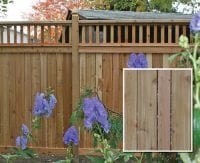 Wood fence with slight gaps