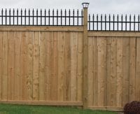 Wood & iron fencing