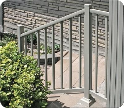 standard aluminum railing (clay)