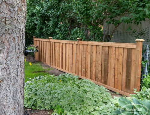 How do you lay out a straight fence line?