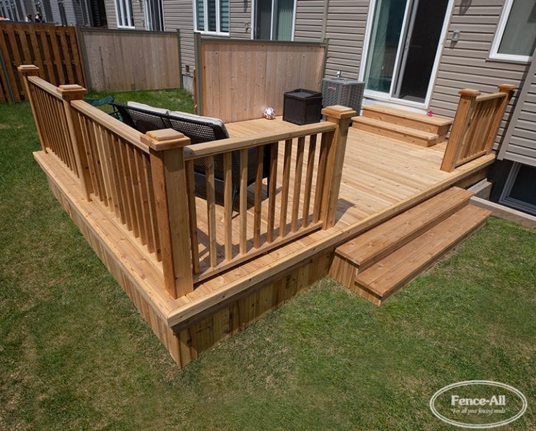 Cedar Sun Deck | Wood | Products | Fence All | Ottawa, ON