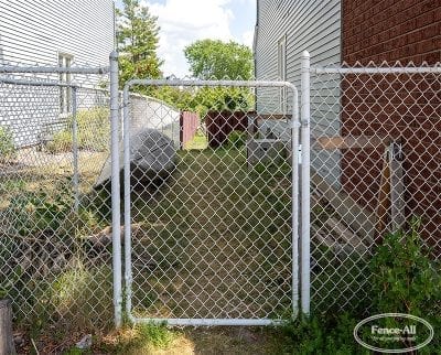 residential chain link gate