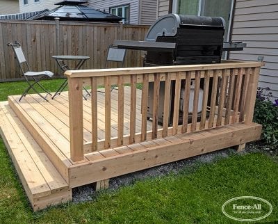 basic wood railing