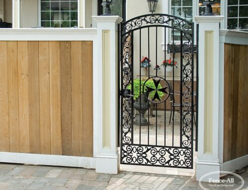 Can I add a personal touch to my decorative iron gate?