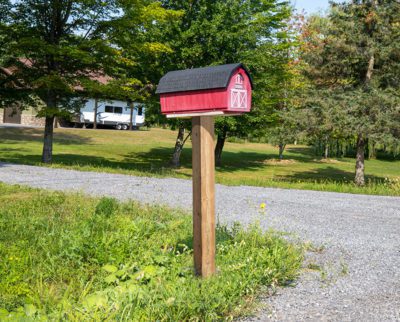 cedar mail box post (6x6)