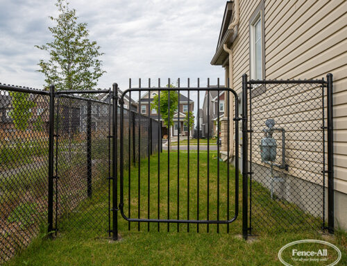 How can I make my chain link gate look better?