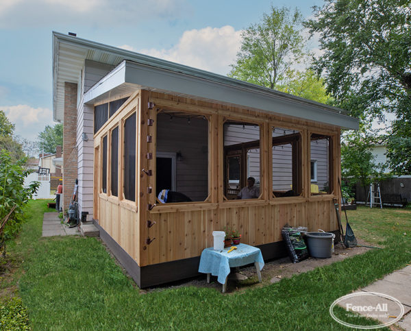 gazebo - attached to building