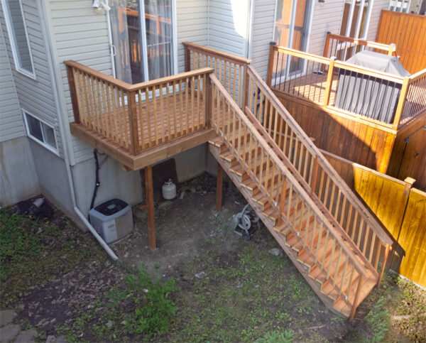 pressure treated sun deck