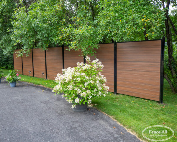 grand vinyl wall in mocha walnut