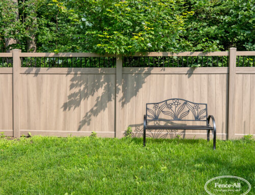 How can I make my plain fence look better?