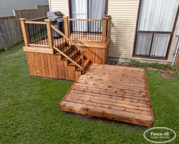 pressure treated sun deck