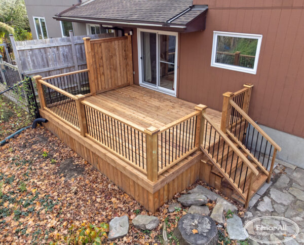 pressure treated sun deck