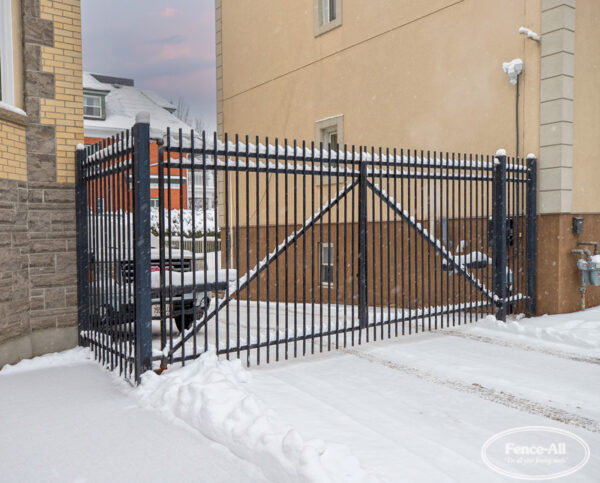 industrial custom double gates w/operators