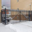 industrial custom double gates w/operators