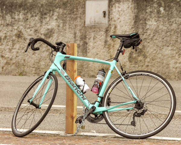 wood bicycle posts