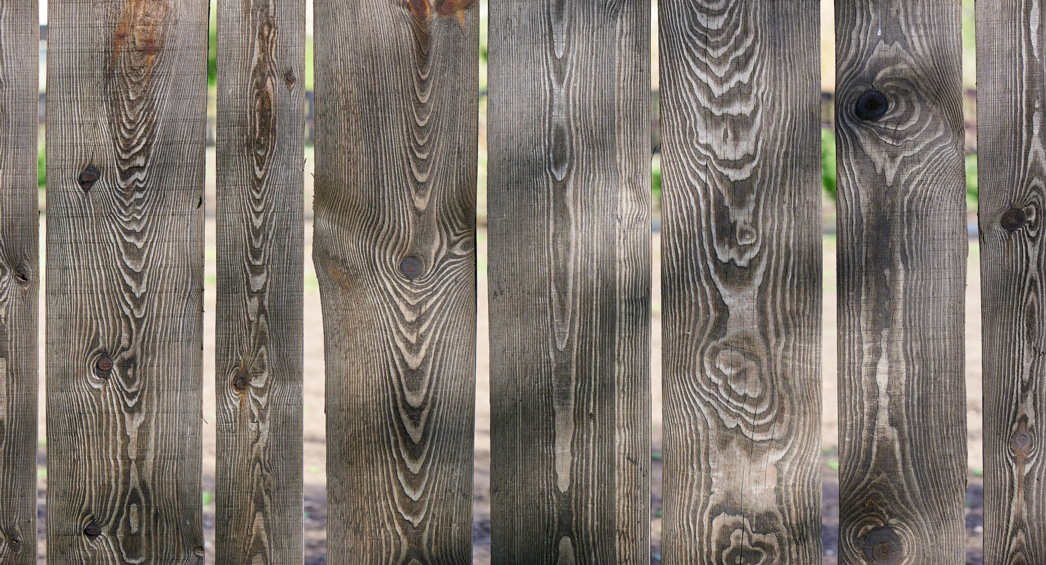 Textured wooden fence in the sunlight as a background.