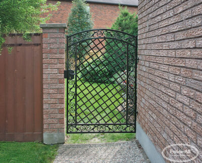 lattice iron gate