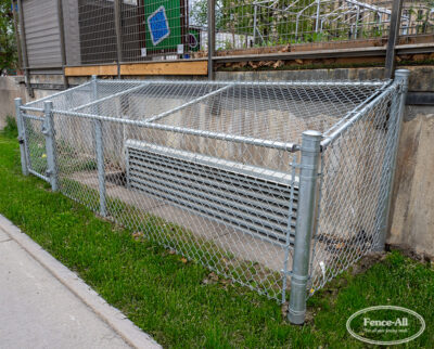 industrial chain link enclosure