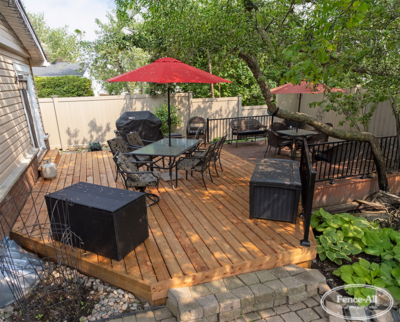 pressure treated deck