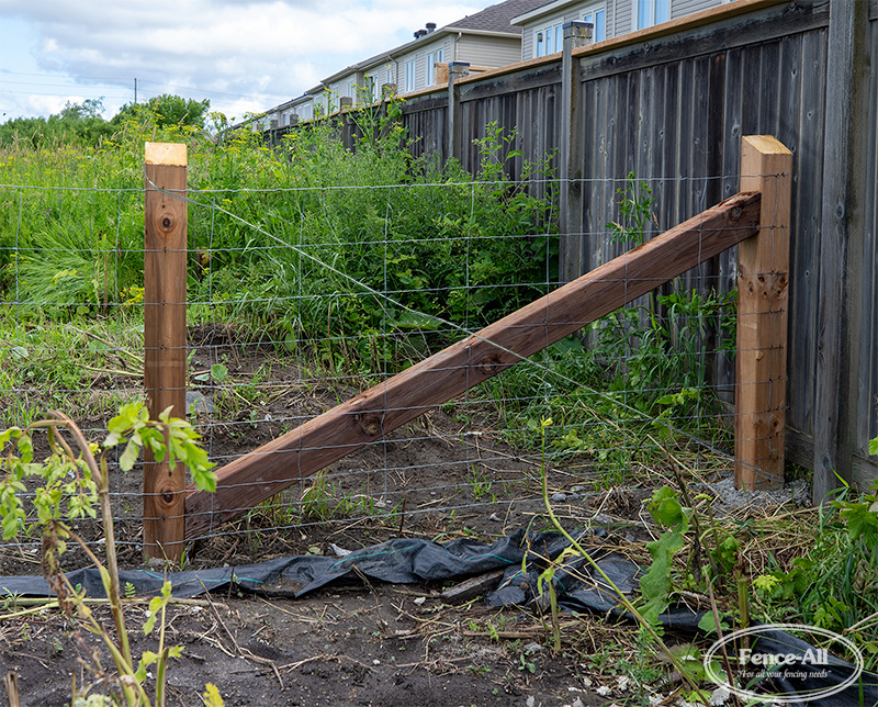 end posts w/brace