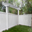 vinyl pergola on bel air fence