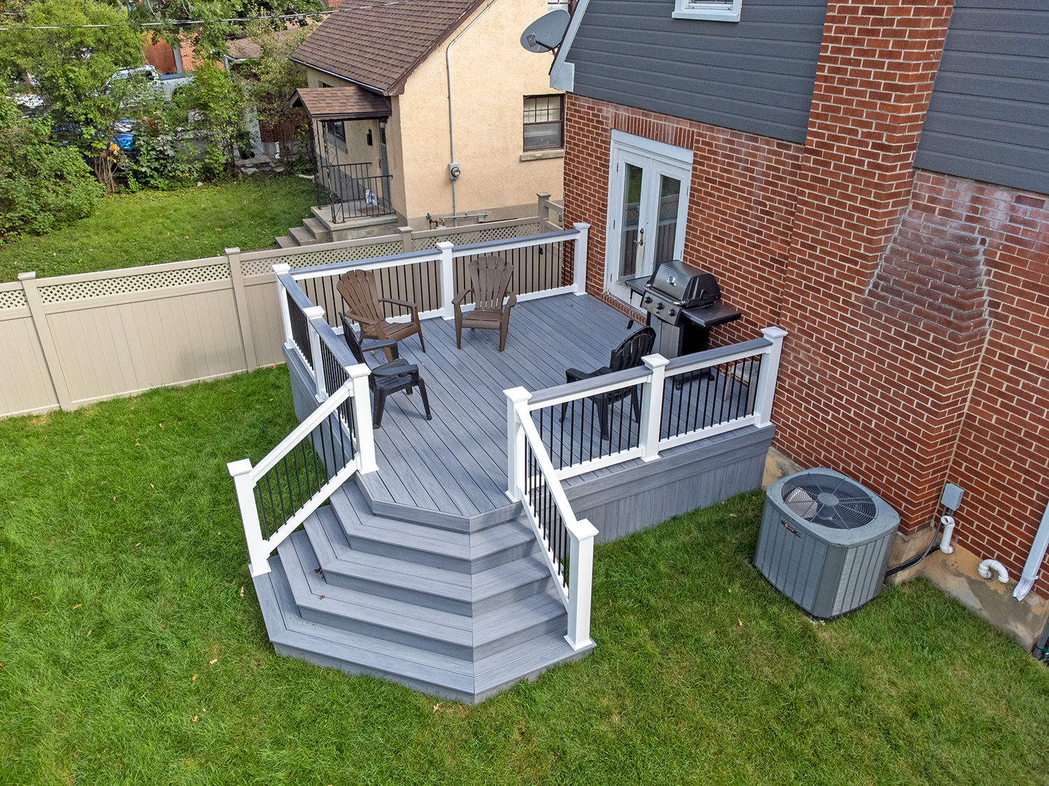 AI generated image of a deck