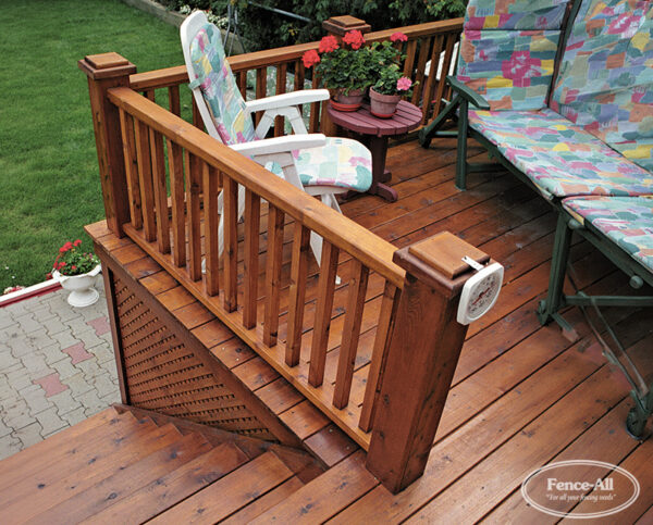 standard wood railing