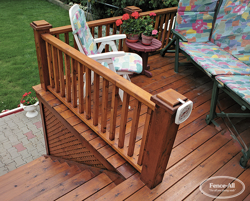 standard wood railing