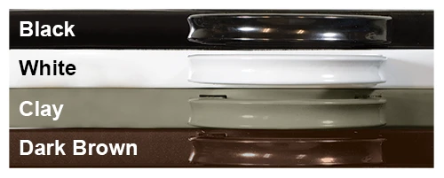 standard aluminum railing material colours